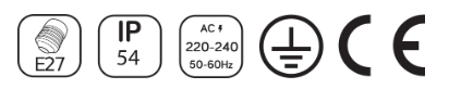 Indukcyjny kinkiet szklany Parrot Bend HR60673S