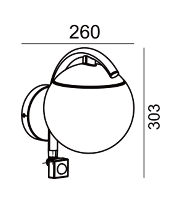 Indukcyjny kinkiet Parrot Bend HR60671S Indukcyjny kinkiet Parrot Bend HR60671S
