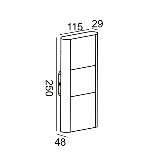 Kinkiet w kształcie litery H 2 HR60752 Kinkiet w kształcie litery H 2 HR60752