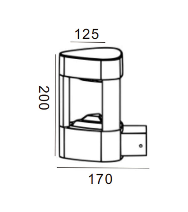 Kinkiet 125 Trójkąt GX53 HR60031 Kinkiet 125 Trójkąt GX53 HR60031
