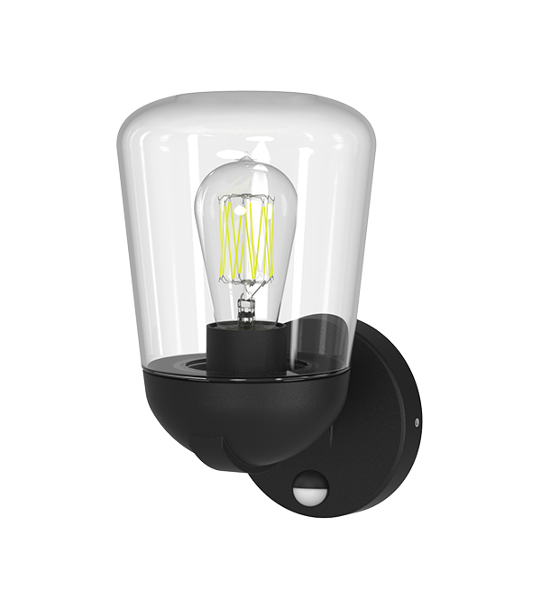 Indukcyjna lampa ścienna z płaską szklaną osłoną HR60112S Indukcyjna lampa ścienna z płaską szklaną osłoną HR60112S