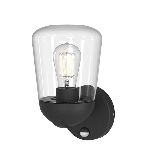 Indukcyjna lampa ścienna z płaską szklaną osłoną HR60112S Indukcyjna lampa ścienna z płaską szklaną osłoną HR60112S