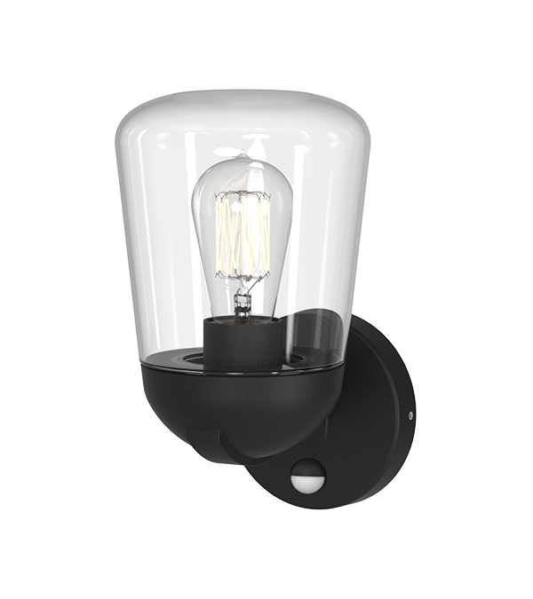 Indukcyjna lampa ścienna z płaską szklaną osłoną HR60112S Indukcyjna lampa ścienna z płaską szklaną osłoną HR60112S