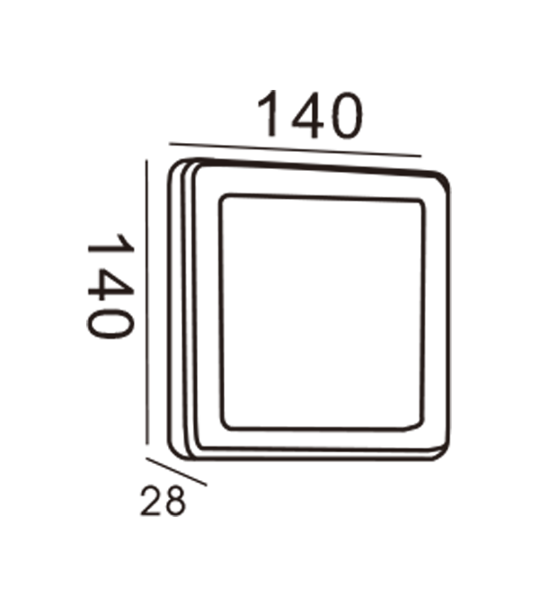 Lampa ścienna Apple-Prostokąt HR20012 Lampa ścienna Apple-Prostokąt HR20012