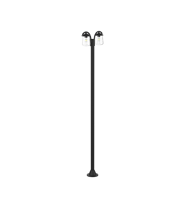 Podwójna głowica, płaska lampa ogrodowa HR60703 Podwójna głowica, płaska lampa ogrodowa HR60703