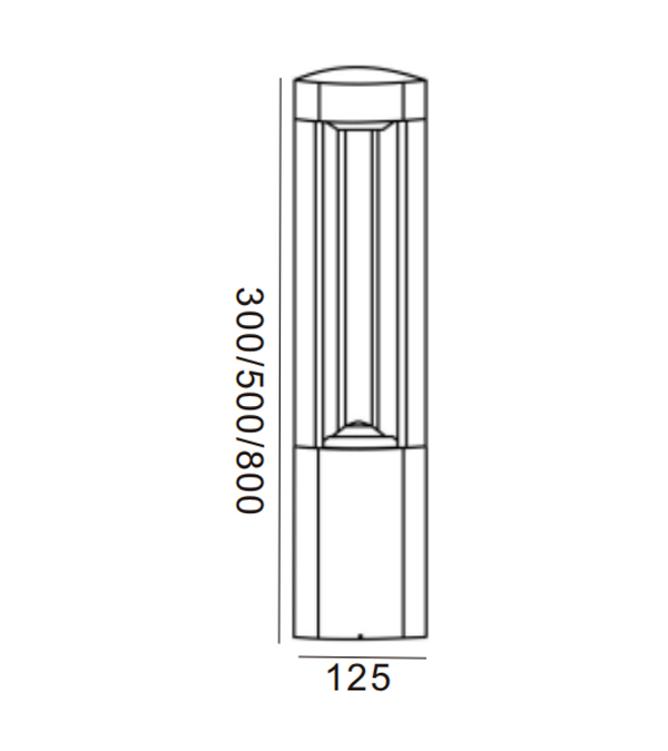 125 trójkątnych lamp ogrodowych LED HR60031-800-LED 125 trójkątnych lamp ogrodowych LED HR60031-800-LED