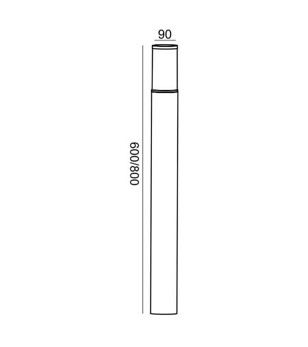 Mała lampa ogrodowa LED HR60733-800 Mała lampa ogrodowa LED HR60733-800