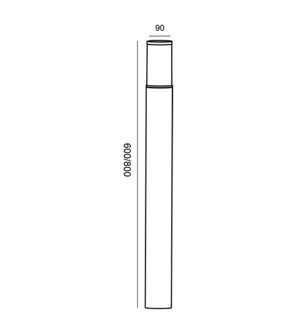 Mała lampa ogrodowa LED HR60733-600 Mała lampa ogrodowa LED HR60733-600