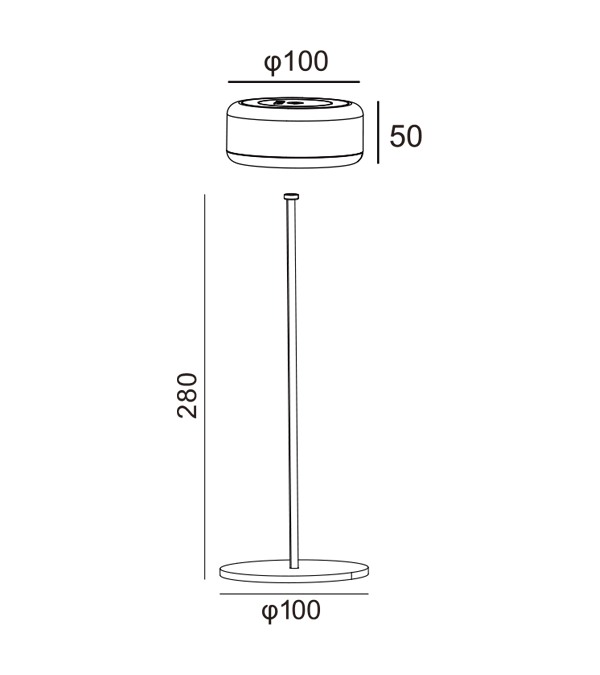 Wysoka lampa biurkowa 300 HR95002-330 Wysoka lampa biurkowa 300 HR95002-330