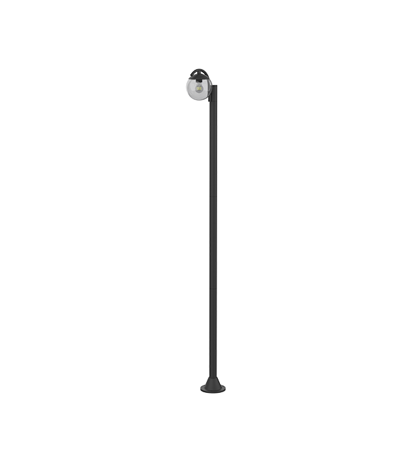 Lampa ogrodowa z pojedynczą głowicą, okrągła, szklana HR60692 Lampa ogrodowa z pojedynczą głowicą, okrągła, szklana HR60692
