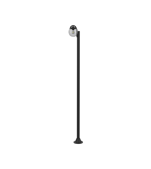 Lampa ogrodowa z pojedynczą głowicą, okrągła, szklana HR60692 Lampa ogrodowa z pojedynczą głowicą, okrągła, szklana HR60692