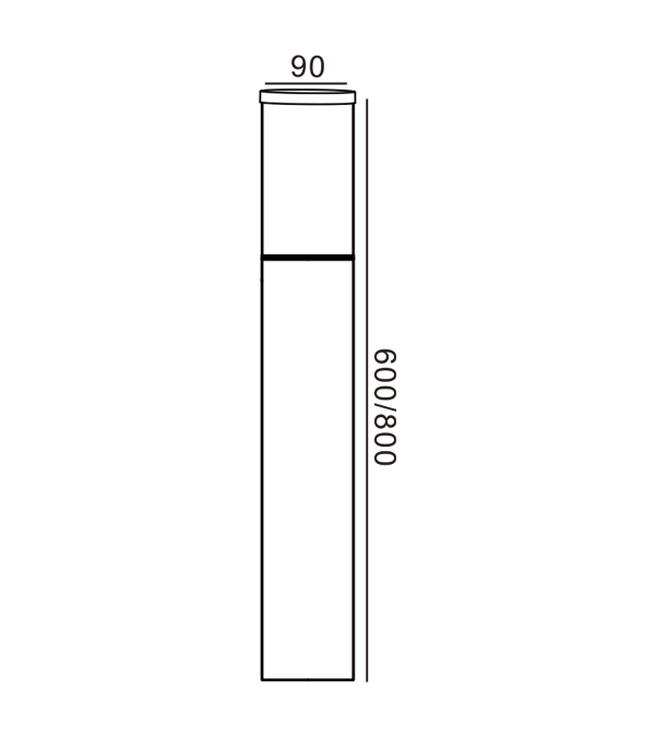 90 szt. Lampa ogrodowa z osłoną ścienną HR60101-800 90 szt. Lampa ogrodowa z osłoną ścienną HR60101-800