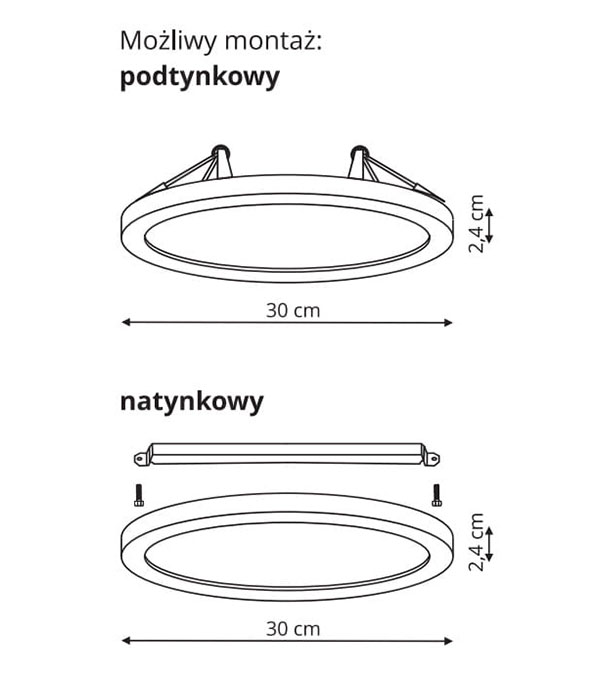 Lampa sufitowa LED 330 HR10101 Lampa sufitowa LED 330 HR10101
