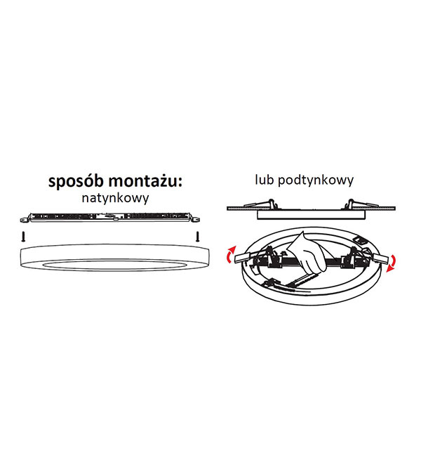 Lampa sufitowa LED 330 HR10101 Lampa sufitowa LED 330 HR10101
