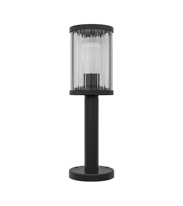 Szklana lampa ogrodowa LED w pionowe paski HR60132-600 Szklana lampa ogrodowa LED w pionowe paski HR60132-600