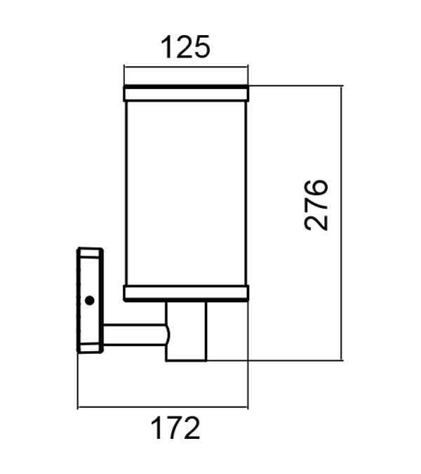 Kinkiet LED ze szklanym pionowym paskiem HR60132 Kinkiet LED ze szklanym pionowym paskiem HR60132