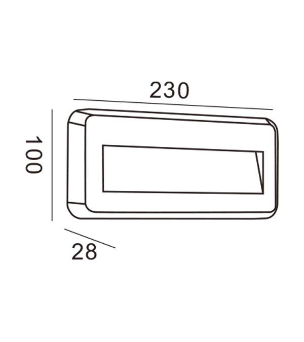 Lampa ścienna Apple-Prostokąt HR20021 Lampa ścienna Apple-Prostokąt HR20021