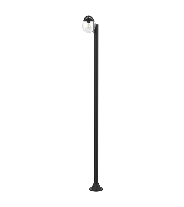 Lampa ogrodowa z pojedynczą głowicą, okrągła, szklana HR60692 Lampa ogrodowa z pojedynczą głowicą, okrągła, szklana HR60692