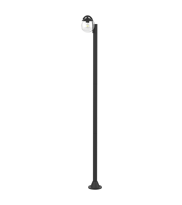 Lampa ogrodowa z pojedynczą głowicą, okrągła, szklana HR60692 Lampa ogrodowa z pojedynczą głowicą, okrągła, szklana HR60692