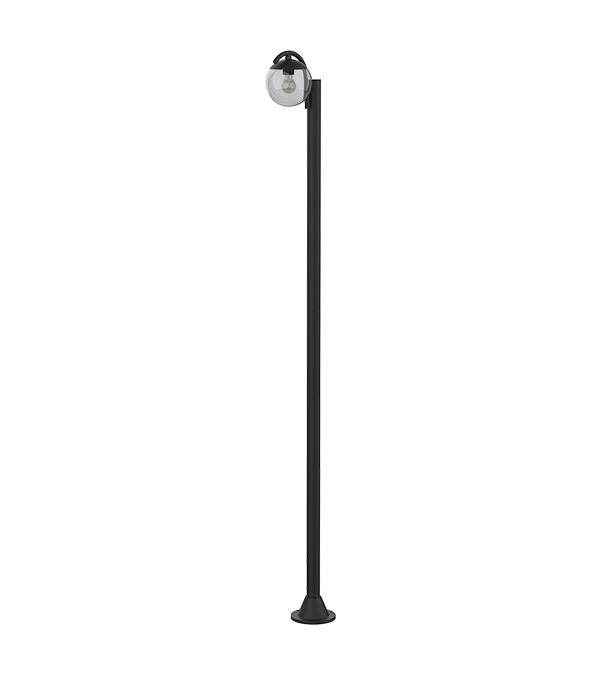 Lampa ogrodowa z pojedynczą głowicą, okrągła, szklana HR60692 Lampa ogrodowa z pojedynczą głowicą, okrągła, szklana HR60692