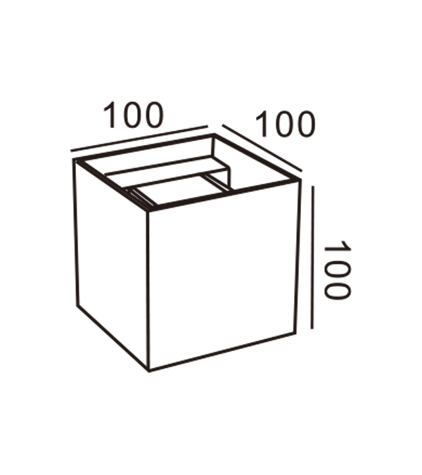 100 kwadratowych LED Dwukierunkowa ściemniana kinkiet HR60432-LED 100 kwadratowych LED Dwukierunkowa ściemniana kinkiet HR60432-LED
